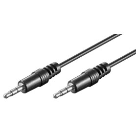 Goobay AVK 119-250 Q 2.5m cavo audio 2,5 m 3.5mm Nero (51659)