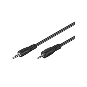Goobay AVK 313-200 2.0m cavo audio 2 m 2.5mm 3.5mm Nero (50459)