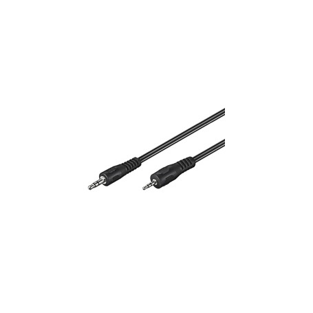 Goobay AVK 313-200 2.0m cavo audio 2 m 2.5mm 3.5mm Nero (50459)