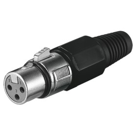 Goobay microphone jack cavo di collegamento 3pin Nero (11755)