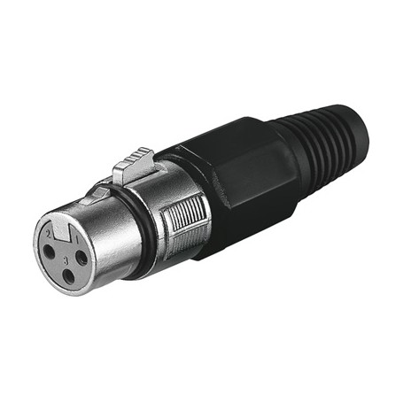 Goobay microphone jack cavo di collegamento 3pin Nero (11755)
