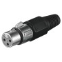 Goobay microphone jack cavo di collegamento 3pin Nero (11755)