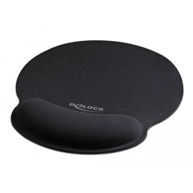 DeLOCK 12559 tappetino per mouse Nero (12559)