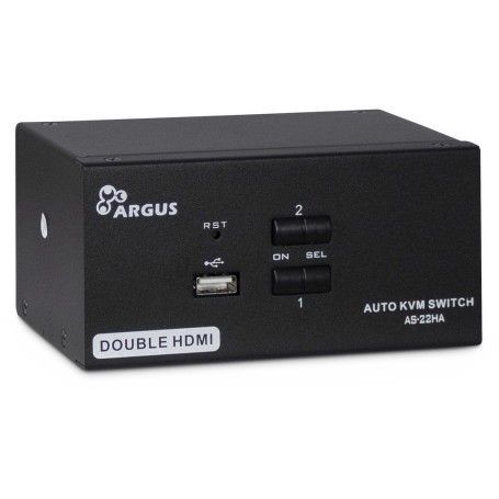 Inter-Tech AS-22HA HDMI switch per keyboard-video-mouse (kvm) Nero (88887243)