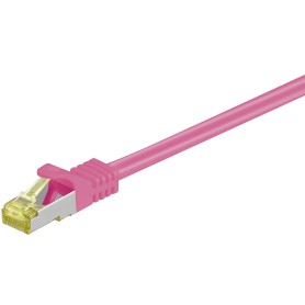 Goobay RJ-45 CAT7 3m cavo di rete Magenta S/FTP (S-STP) (91614)