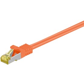 Goobay RJ-45 CAT7 7.5m cavo di rete Arancione 7,5 m S/FTP (S-STP) (91633)