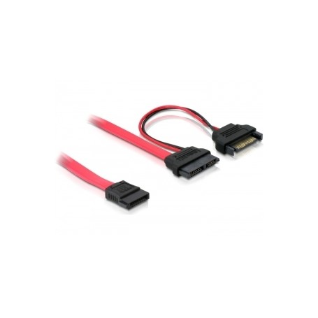 DeLOCK SATA cable, 0.5m cavo SATA 0,5 m Rosso (84418)
