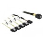 DeLOCK 85732 cavo Serial Attached SCSI (SAS) 1 m Nero, Verde (85732)