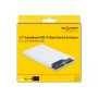 DeLOCK 42617 contenitore di unità di archiviazione Box esterno HDD/SSD Trasparente 2.5" (42617)