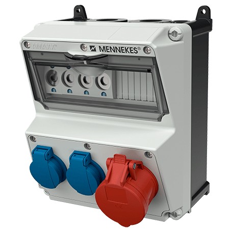 MENNEKES 920004 presa energia Tipo F Blu, Rosso, Bianco