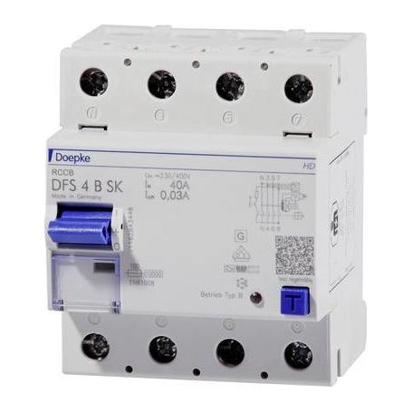 Doepke 09134998HD Fehlerstrom-Schutzschalter 4polig 80 A 0.5 A 400 V (09134998HD)