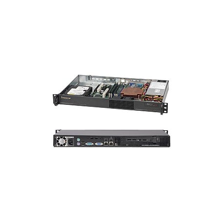 Supermicro SuperChassis 510-203B Supporto Nero 200 W (CSE-510-203B)