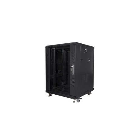 Lanberg FF01-6615-12B rack 15U Rack indipendenti Nero