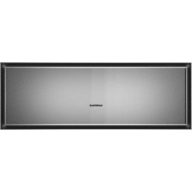 Gaggenau GW453120 - Serie Expressive, cassetto scaldavivande, acciaio inox dietro vetro fumé, 60 x 21 cm