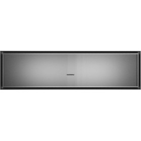 Gaggenau GW483120 - Serie Expressive, cassetto scaldavivande, acciaio inox dietro vetro fumé, 76 x 21 cm