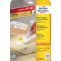 Avery L4736REV-25 etichetta autoadesiva Rettangolo con angoli arrotondati Rimovibile Bianco 1440 pz (L4736REV-25)