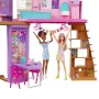 Barbie Casa di Malibu (106 cm) playset casa delle bambole con 2 piani, 6 stanze, ascensore altalena e più di 30 pezzi,  (HCD50)