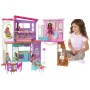 Barbie Casa di Malibu (106 cm) playset casa delle bambole con 2 piani, 6 stanze, ascensore altalena e più di 30 pezzi,  (HCD50)