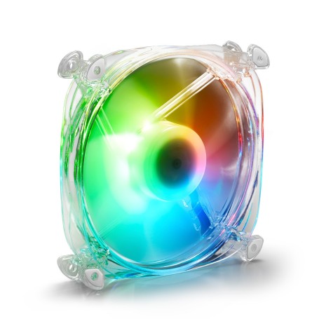 Sharkoon Shark Disc Case per computer Ventilatore 12 cm Trasparente 1 pz (SHARK DISC RGB FAN)