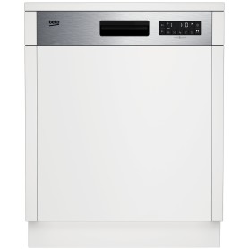 Beko b300 Lavastoviglie 60cm semi-integrata con cruscotto Inox, Classe D, 45 dBA (7693303977)