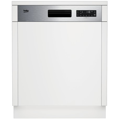 Beko b300 Lavastoviglie 60cm semi-integrata con cruscotto Inox, Classe D, 45 dBA (7693303977)