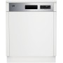Beko b300 Lavastoviglie 60cm semi-integrata con cruscotto Inox, Classe D, 45 dBA (7693303977)