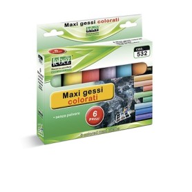 Lebez 532 gesso per lavagna Multicolore 6 pz (532)