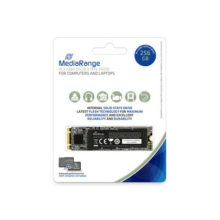 MediaRange MR1022 drives allo stato solido M.2 256 GB Serial ATA III 3D TLC NAND (MR1022)