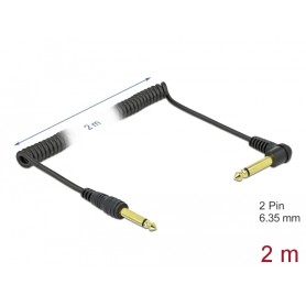 DeLOCK 85939 cavo audio 2 m 6.35mm Nero (85939)