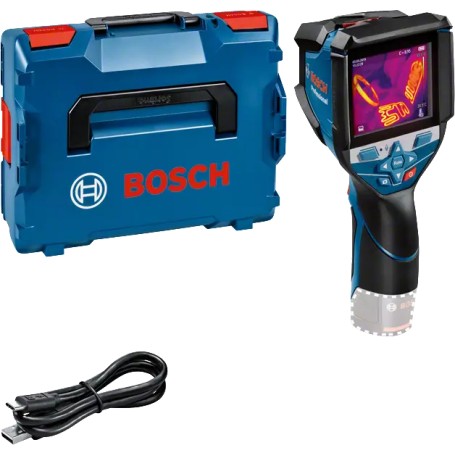 Bosch GTC 600 C Noise equivalent temperature difference (NETD) IR Nero, Blu 256 x 192 Pixel Display incorporato LCD (0601083500)