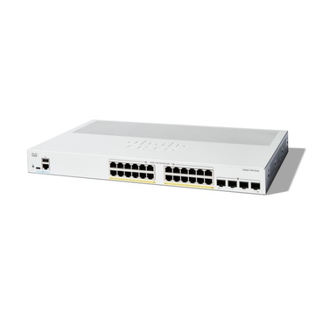 Cisco Catalyst 1200 Gestito L2 Gigabit Ethernet (10/100/1000) Supporto Power over Ethernet (PoE) 1U Bianco (C1200-24P-4G)