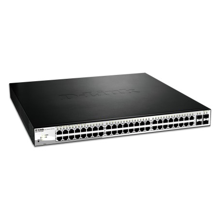 D-Link DGS-1210-52MP Gestito L2 Gigabit Ethernet (10/100/1000) Supporto Power over Ethernet (PoE) Nero, Grigio (DGS-1210-52MP/E)