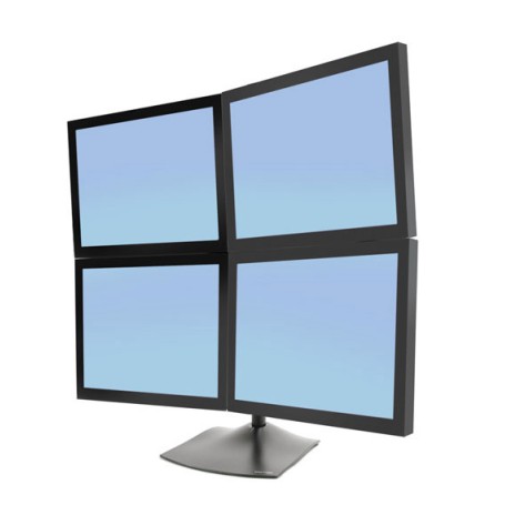 Ergotron DS Series DS100 Quad Monitor Desk Stand 61 cm (24") Scrivania Nero (33-324-200)
