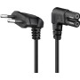 Goobay CEE 7/16 - IEC-60320-C7 Nero 2 m CEE7/16 Accoppiatore C7 (97350)