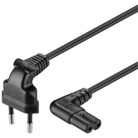 Goobay CEE 7/16 / IEC 60320 C7, 3 m Nero CEE7/16 Accoppiatore C7 (97354)