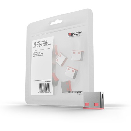 Lindy USB Port Blocker - Pack 10 sistema di sicurezza e controllo (40460)