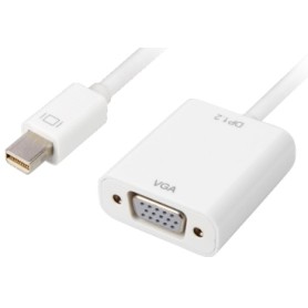 Sharkoon 0.15m, Mini DisplayPort/VGA 0,15 m VGA (D-Sub) Bianco (4044951017379)