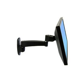Ergotron 200 Series Wall Mount Arm, 1 Extension 61 cm (24") Nero (45-233-200)