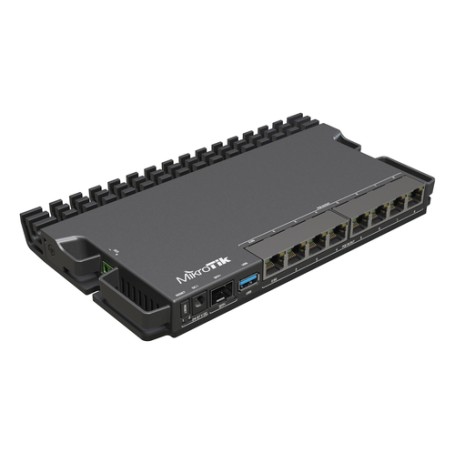Mikrotik RB5009UPR+S+IN router cablato 2.5 Gigabit Ethernet, Gigabit Ethernet Nero