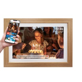 Denver PFF-1543LW cornice per foto digitali Marrone chiaro 39,6 cm (15.6") Touch screen Wi-Fi (119101050130)