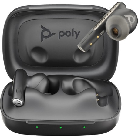 POLY Auricolari nerofumo Voyager Free 60 UC + Adattatore BT700 USB-C + Custodia di ricarica di base (7Y8H4AA)
