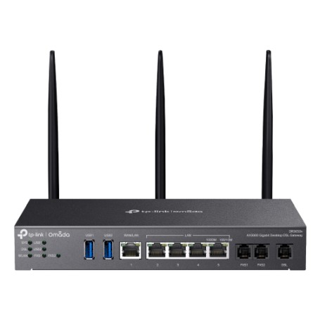 TP-Link Omada AX3000 router wireless Gigabit Ethernet Dual-band (2.4 GHz/5 GHz) Nero (DR3650v(EU))