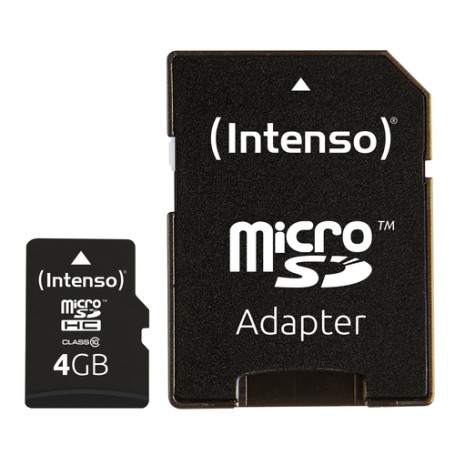 Intenso 4GB MicroSDHC memoria flash Classe 10 (3413450)
