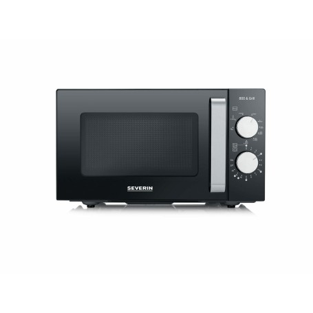 Severin MW 7762 forno a microonde Nero, Acciaio inox Microonde con grill Superficie piana 20 L 800 W (MW7762)