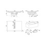SMEG HOBD482D2 Piano cottura a induzione con cappa aspirante, Vetro nero lucido, senza cornice, da incasso o a filo,83 cm