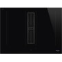 SMEG HOBD472D2 Piano cottura a induzione con cappa aspirante, Vetro nero lucido, senza cornice, da incasso o a filo,70 cm
