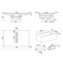 SMEG HOBD472D2 Piano cottura a induzione con cappa aspirante, Vetro nero lucido, senza cornice, da incasso o a filo,70 cm