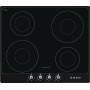 SMEG SI964NM - Piano cottura a induzione, vetro nero lucido, cornice nera, montaggio a appoggio, circa 60 cm