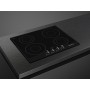 SMEG SI964NM - Piano cottura a induzione, vetro nero lucido, cornice nera, montaggio a appoggio, circa 60 cm