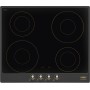 SMEG SI764AOM - Piano cottura a induzione, vetro nero lucido, cornice antracite, montaggio in appoggio, circa 60 cm